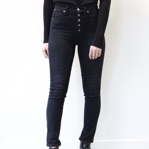 Citizens Of Humanity Olivia High Rise Ankle High Waist Jeans in Licorice Gray 27